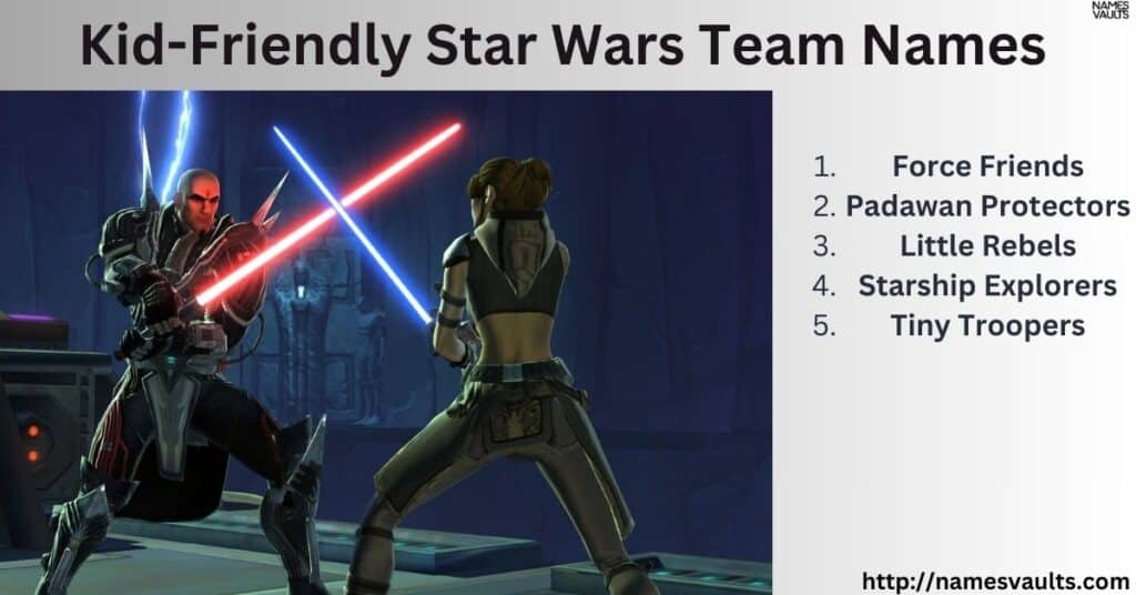 Kid-Friendly Star Wars Team Names