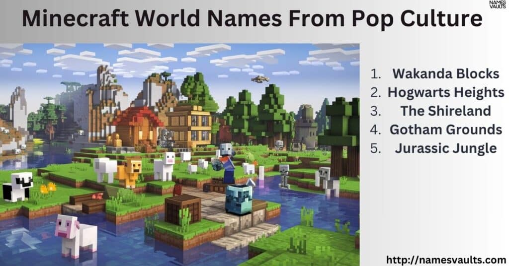 Minecraft World Names From Pop Culture