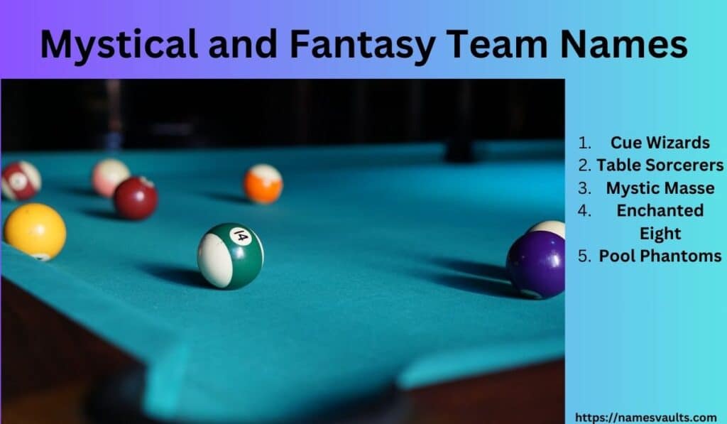 Mystical and Fantasy Team Names