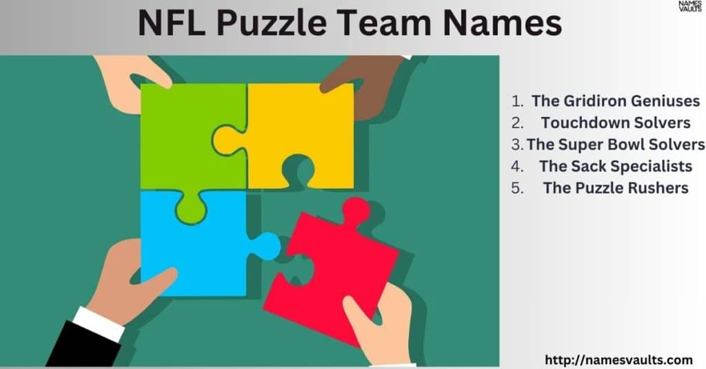 NFL Puzzle Team Names