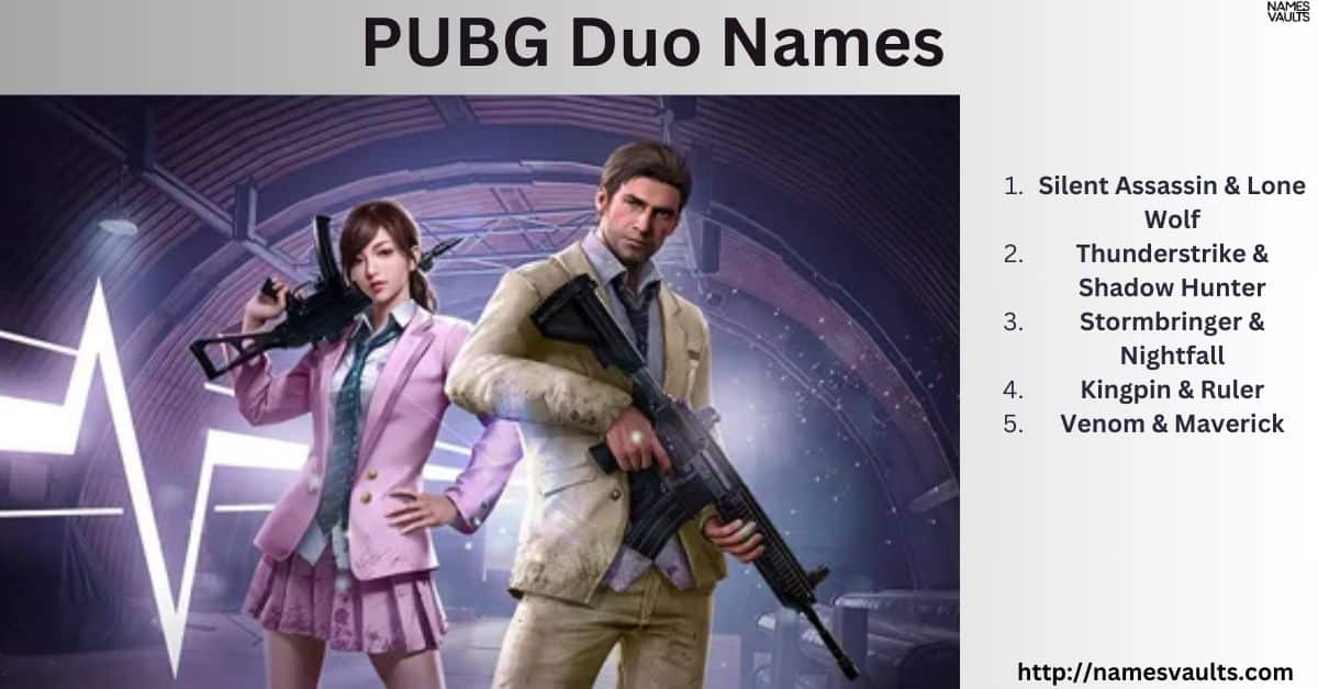 368+ Unique and Funny Duo Names for Teams That Stay Together - Names Vaults