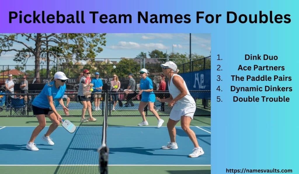 Pickleball Team Names For Doubles