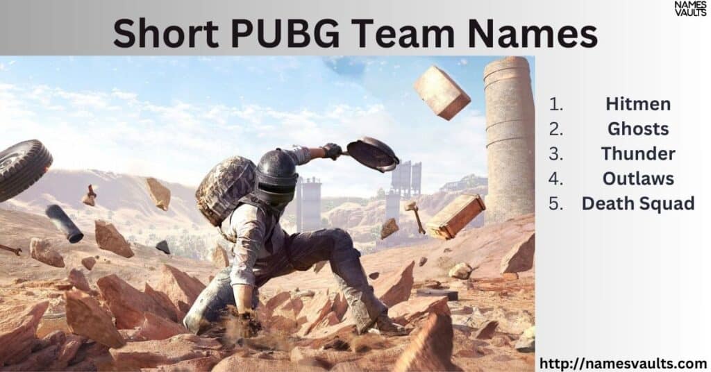 Short PUBG Team Names