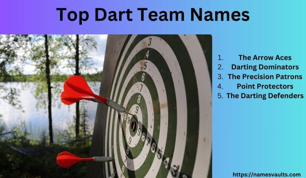 Top Dart Team Names