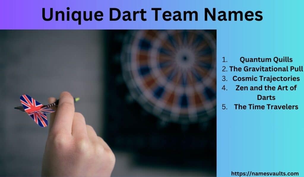 Unique Dart Team Names