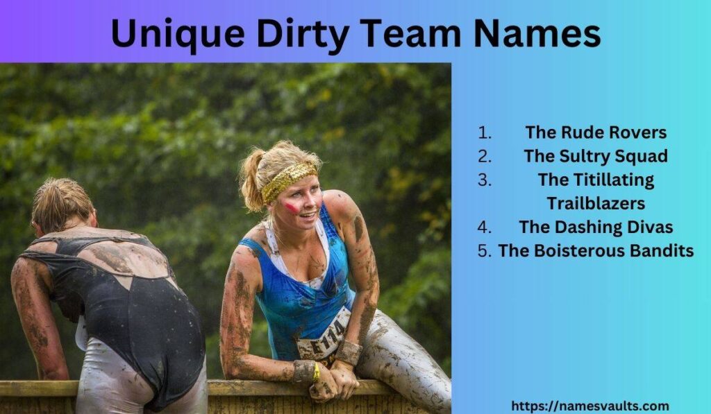 Unique Dirty Team Names