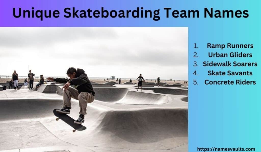 Unique Skateboarding Team Names