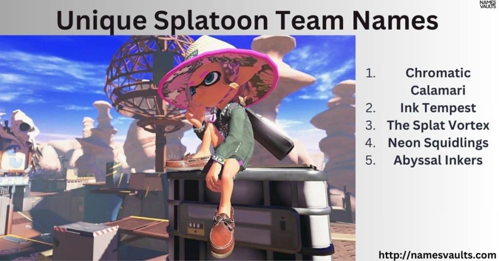 Unique Splatoon Team Names