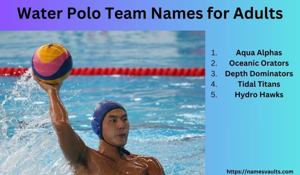 Water Polo Team Names for Adults