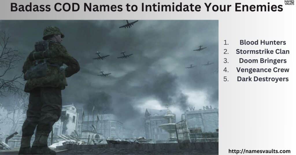 Badass COD Names to Intimidate Your Enemies