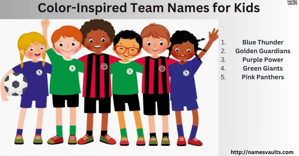 Color-Inspired Team Names for Kids