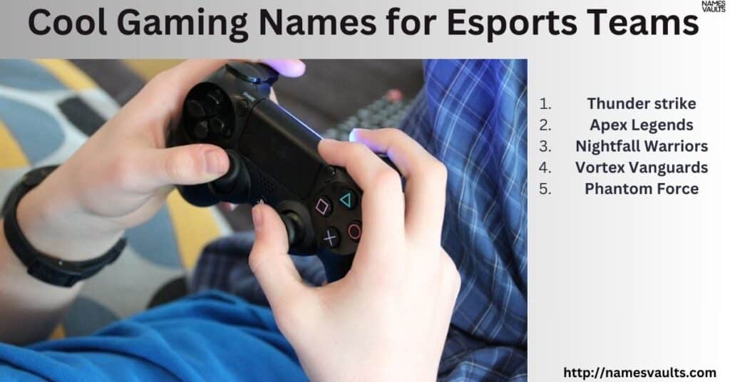 Cool Gaming Names for Esports Teams