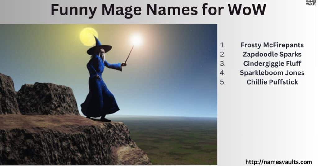 Funny Mage Names for WoW