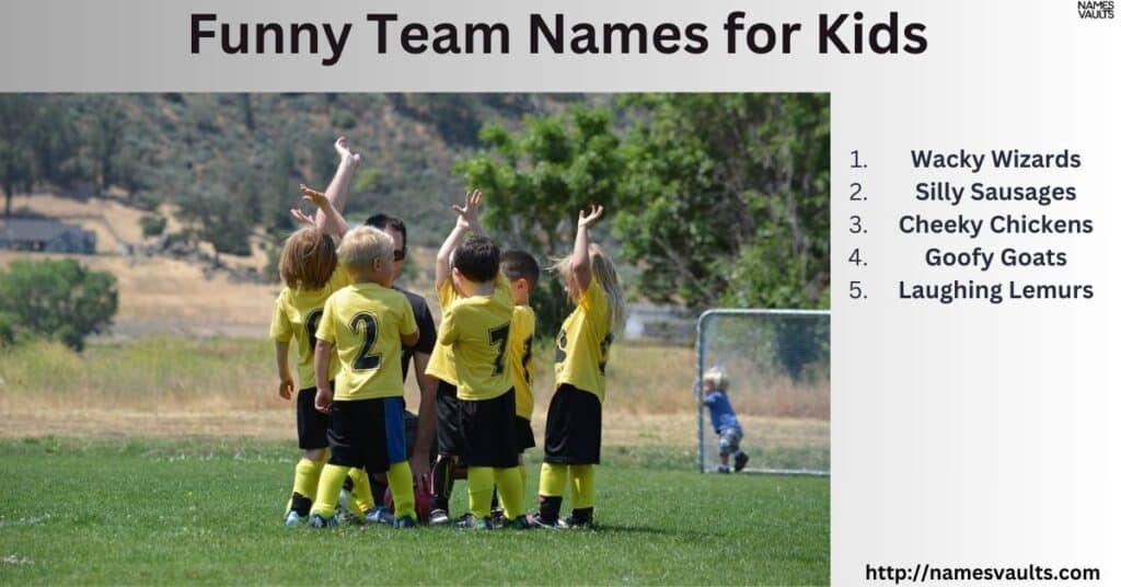 Funny Team Names for Kids