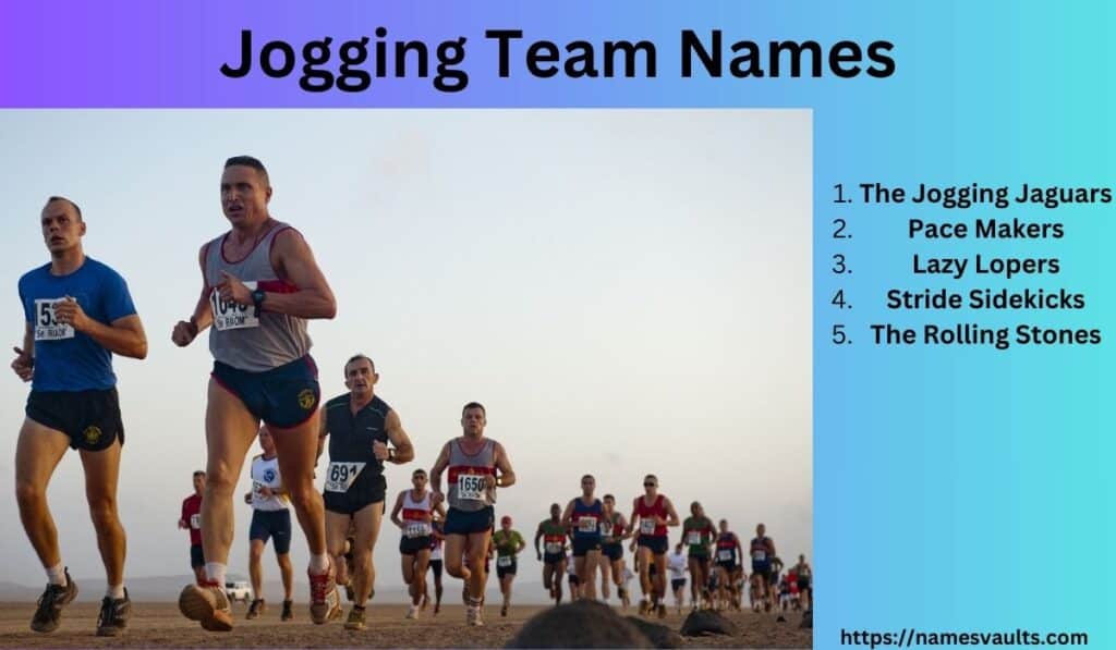 Jogging Team Names