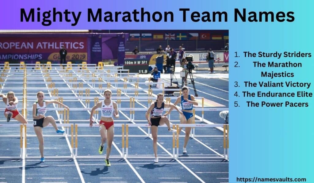 Mighty Marathon Team Names