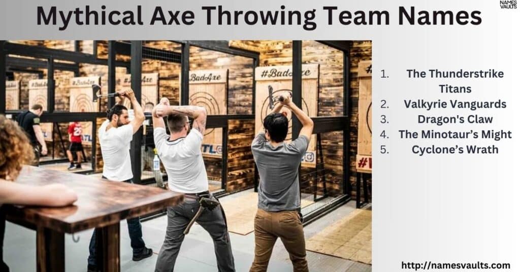 Mythical Axe Throwing Team Names