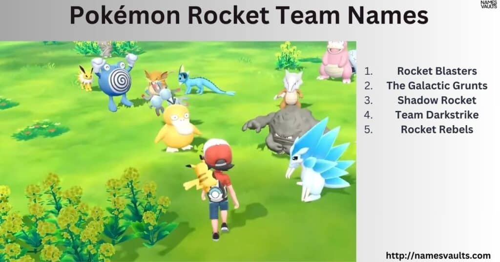 Pokémon Rocket Team Names