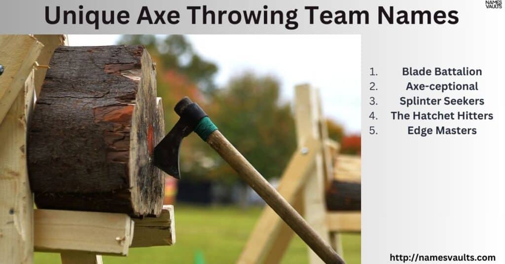 Unique Axe Throwing Team Names