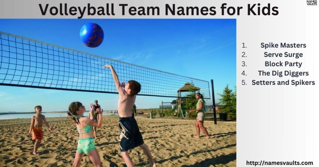 Volleyball Team Names for Kids