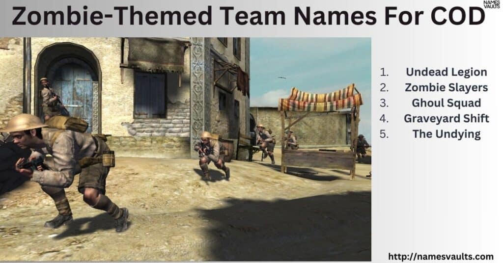 Zombie-Themed Team Names For COD